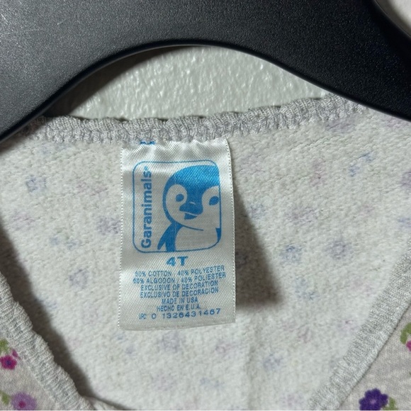 Toddler girl Garanimals gray Floral Pullover Sweater size 4T - Picture 3 of 6